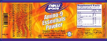 NOW Sports Amino-9 Essentials Powder - supplement