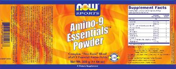NOW Sports Amino-9 Essentials Powder - supplement