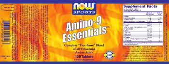 NOW Sports Amino-9 Essentials - supplement