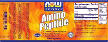 NOW Sports Amino Peptide - supplement