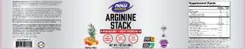 NOW Sports Arginine Stack Tropical Punch - supplement