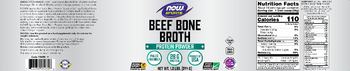 NOW Sports Beef Bone Broth - supplement