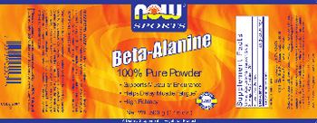 NOW Sports Beta-Alanine - supplement