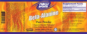 NOW Sports Beta-Alanine - supplement