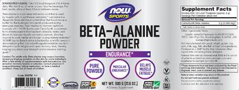 NOW Sports Beta-Alanine Powder - supplement