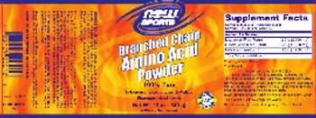 NOW Sports Branched Chain Amino Acid Powder - supplement