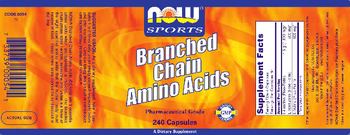 NOW Sports Branched Chain Amino Acids - supplement