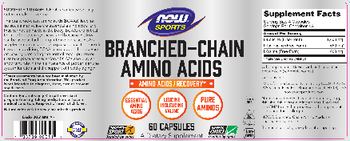 NOW Sports Branched-Chain Amino Acids - supplement