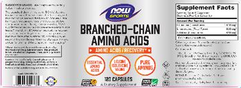 NOW Sports Branched Chain Amino Acids - supplement