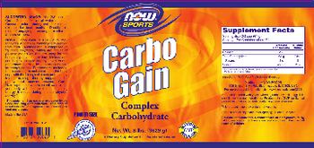 NOW Sports Carbo Gain - supplement