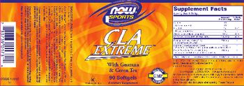 NOW Sports CLA Extreme With Guarana & Green Tea - supplement