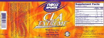 NOW Sports CLA Extreme With Guarana & Green Tea - supplement