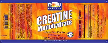 NOW Sports Creatine Monohydrate - supplement