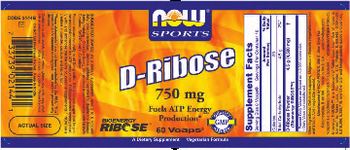 NOW Sports D-Ribose - supplement