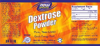 NOW Sports Dextrose Powder - supplement