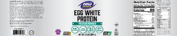 NOW Sports Egg White Protein - supplement