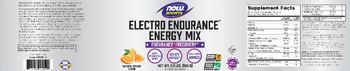 NOW Sports Electro Endurance Natural Orange Flavor - supplement