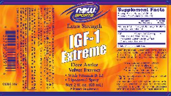 NOW Sports Extra Strength IGF-1 Extreme - supplement