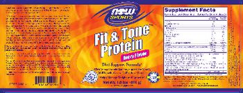 NOW Sports Fit & Tone Protein Berry Flavor - supplement