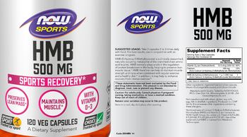 NOW Sports HMB 500 mg - supplement