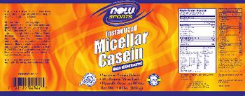 NOW Sports Instantized Micellar Casein Natural Unflavored - supplement