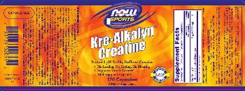 NOW Sports Kre-Alkalyn Creatine - supplement