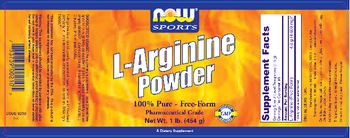 NOW Sports L-Arginine Powder - supplement