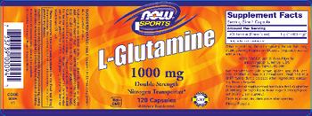 NOW Sports L-Glutamine 1000 mg - supplement