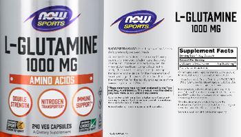 NOW Sports L-Glutamine 1000 mg - supplement