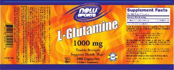 NOW Sports L-Glutamine 1000 mg - supplement