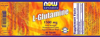 NOW Sports L-Glutamine 1500 mg - supplement