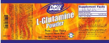 NOW Sports L-Glutamine Powder - supplement