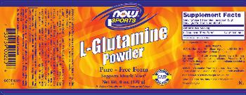 NOW Sports L-Glutamine Powder - supplement