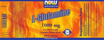 NOW Sports L-Glutamine - supplement