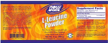 NOW Sports L-Leucine Powder - supplement