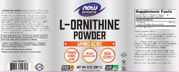 NOW Sports L-Ornithine Powder - supplement