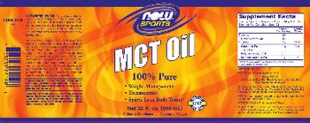 NOW Sports MCT Oil - supplement