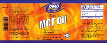 NOW Sports MCT Oil - supplement