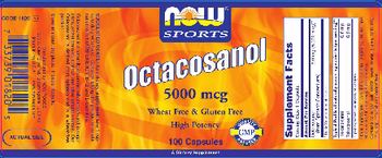 NOW Sports Octacosanol 5000 mcg - supplement