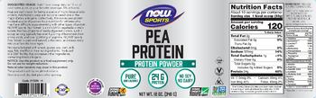 NOW Sports Pea Protein - supplement