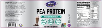 NOW Sports Pea Protein Creamy Chocolate - supplement