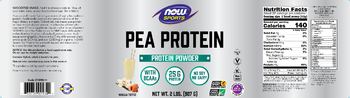 NOW Sports Pea Protein Vanilla Toffee - 