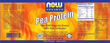 NOW Sports Pea Protein - supplement