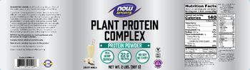 NOW Sports Plant Protein Complex Creamy Vanilla - supplement