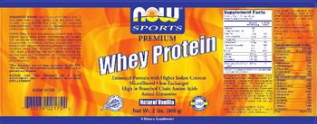 NOW Sports Premium Whey Protein Natural Vanilla - 