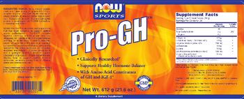 NOW Sports Pro-GH - supplement