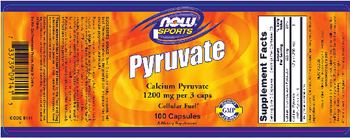 NOW Sports Pyruvate - supplement