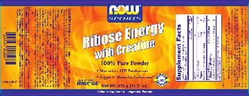 NOW Sports Ribose Energy With Creatine - supplement