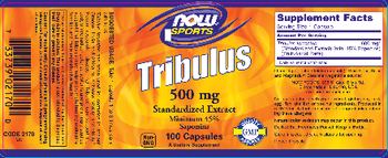 NOW Sports Tribulus 500 mg - supplement