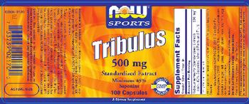 NOW Sports Tribulus 500 mg - supplement